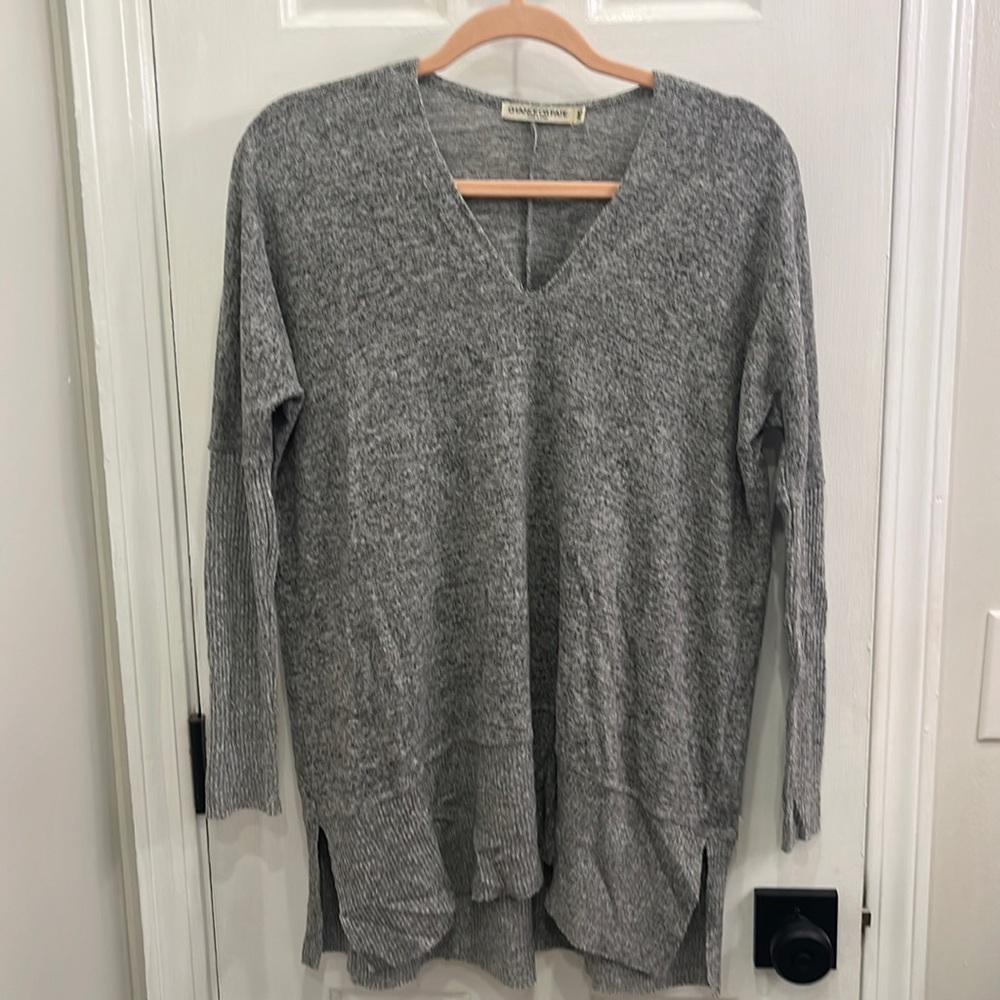 Heather gray tunic